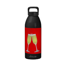 Celebration time reusable water bottle