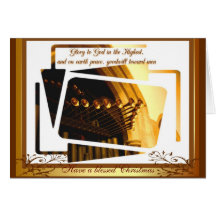 Celebration trumpets greeting card