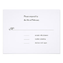 Celebration Wedding Pink response card Personalized Invite