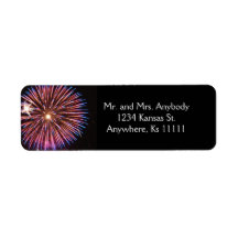 Celebration Wedding Pink Return Address Label