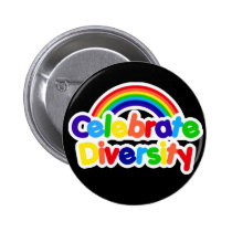 Célébrez l'arc-en-ciel de gay pride de diversité boutons publicitaires