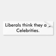 Celebrities Bumper Stickers