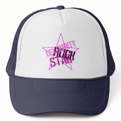 Celebrity Rock Star Blue Mesh Cap Hats by truckerhats