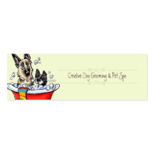 Céleri du spa GSD/Boston d'animal familier de Groo Cartes De Visite Personnelles
