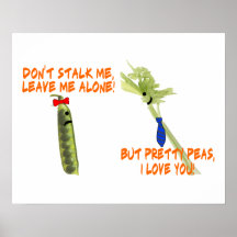 Celery Stalker & Pretty Peas Posters
