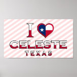 Celeste, Texas Poster