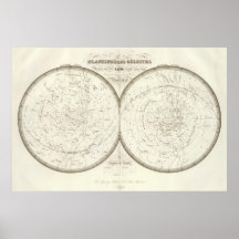 Celestes de Planispheres - célestes Affiches