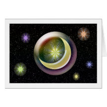 Celestial Harmony Greeting Card