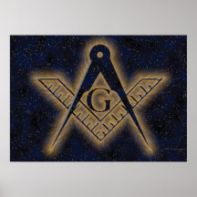 Celestial Square and Compasses Print