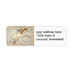 Celestial Vintage Map Return Address Label