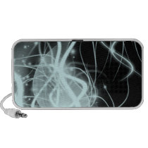 Celestical Space Abstract Bleue & Black Doodle Travel Speaker