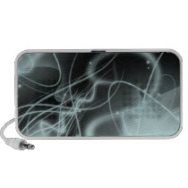 Celestical Space Abstract Blue & Black Doodle Speaker System