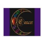 Celestrial Moons Zodiac Cancer Post Card