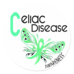 Celiac Disease BUTTERFLY 3.1 stickers