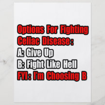 Celiac Disease Fighting Options Custom Flyer
