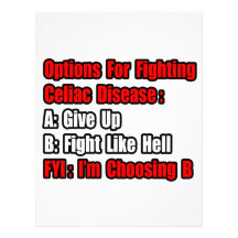 Celiac Disease Fighting Options Customized Letterhead
