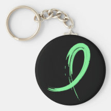 Celiac Disease Light Green Ribbon A4 Key Chain
