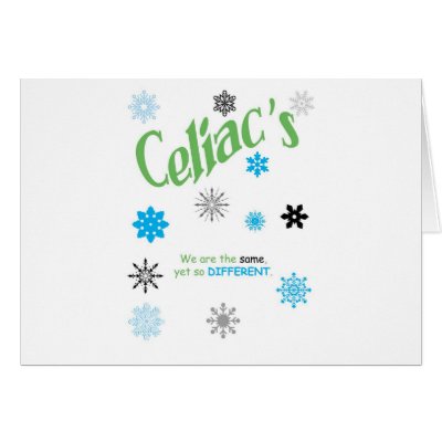Celiac Snowflakes Cards by celiacs