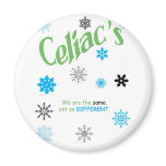 Celiac Snowflakes Magnets