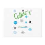 Celiac Snowflakes Post Card