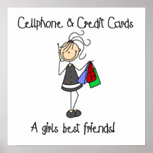 Cell Phone and Credit Cards Print