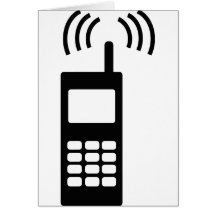 cell phone celly mobil handy greeting cards