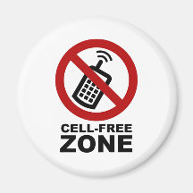 Cell Phone Free Zone Kühlschrankmagnet