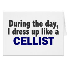 Cellist During The Day Cards