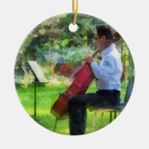Cellist in the Garden Ornaments