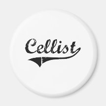 Cellist Professional Job Fridge Magnets