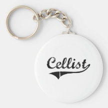 Cellist Professional Job Key Chain