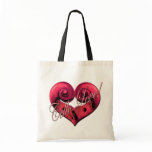 cello love Pink Tote Bags