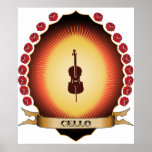 Cello Mandorla Posters