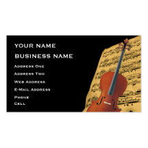 Cello - Music Business Card
