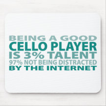 Cello Player 3% Talent Mouse Pads
