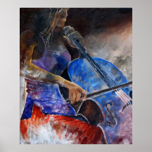 cello player posters
