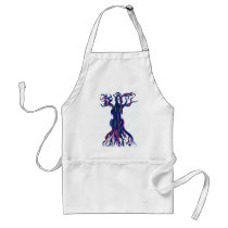 Cello Tree Blue Apron