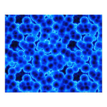 Cellules 3D bleues Photo D’art