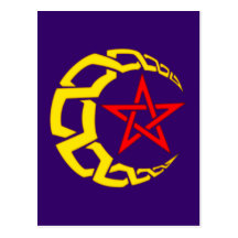 Celte lune étoile celtic moon STAR Cartes Postales