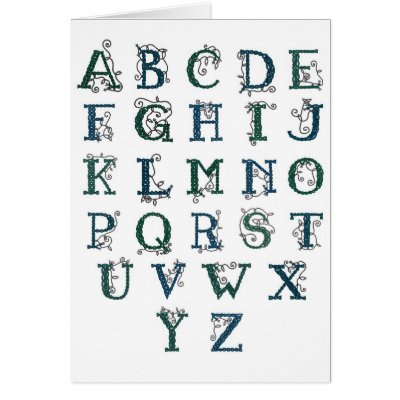 Celtic Alphabet card by haidabeaver