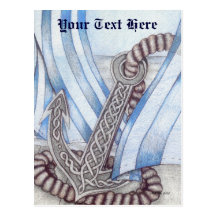 Celtic Anchor Nautical Postcard
