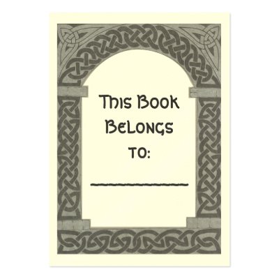 Celtic Archway bookplate by haidabeaver