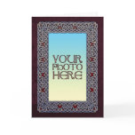 Celtic Art Border Photo Frame Greeting Card