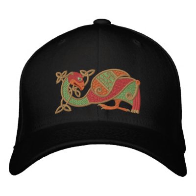 Celtic Bird Embroidered Baseball Cap by Embroidery4U