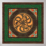 Celtic bird heads print