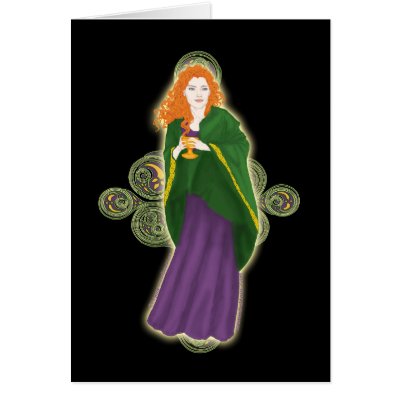 Celtic Card Grail Maiden #1 by Beltain