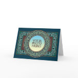 Celtic Circle Border Photo Frame Greeting Card