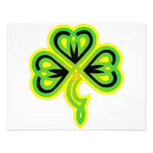 Celtic Clover Custom Invites