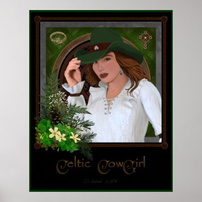 Celtic Cowgirl Frameable Print by RanchLady