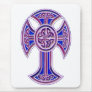 Celtic Cross 2 Purple Mouse Mats